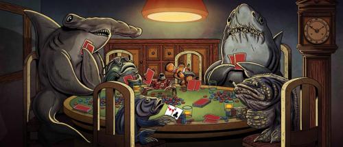 shark color b buffet no clock